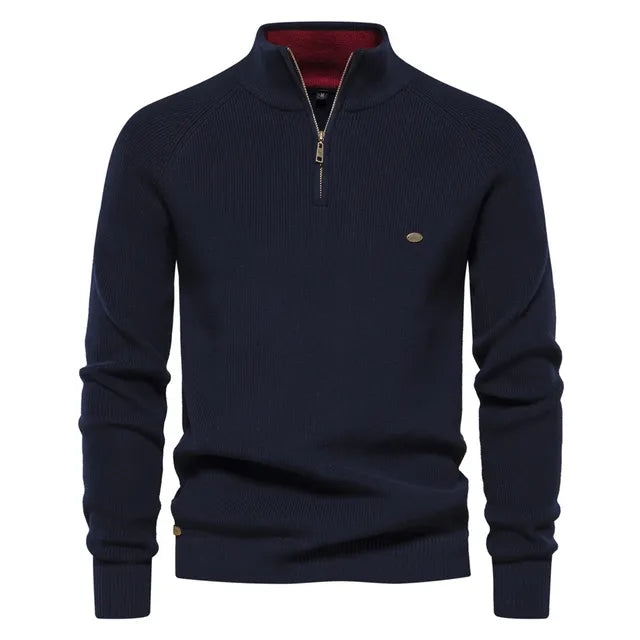 Van Beeck Amsterdam® | Gebreide Zip-Up Trui