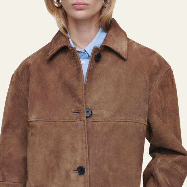 Van Beeck Amsterdam® | Collared Suede Jacket