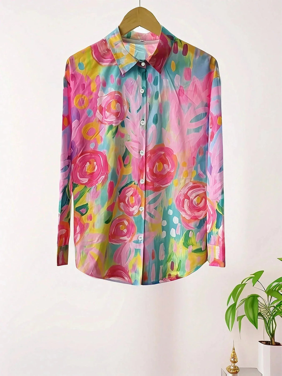 Van Aelen Amsterdam®| Kleurrijke blouse met speelse print
