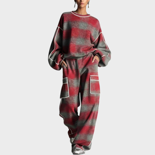 Van Aelen Amsterdam®| Jersey- en Broekset met ultiem comfort en flatterende look voor dagelijks en reizen