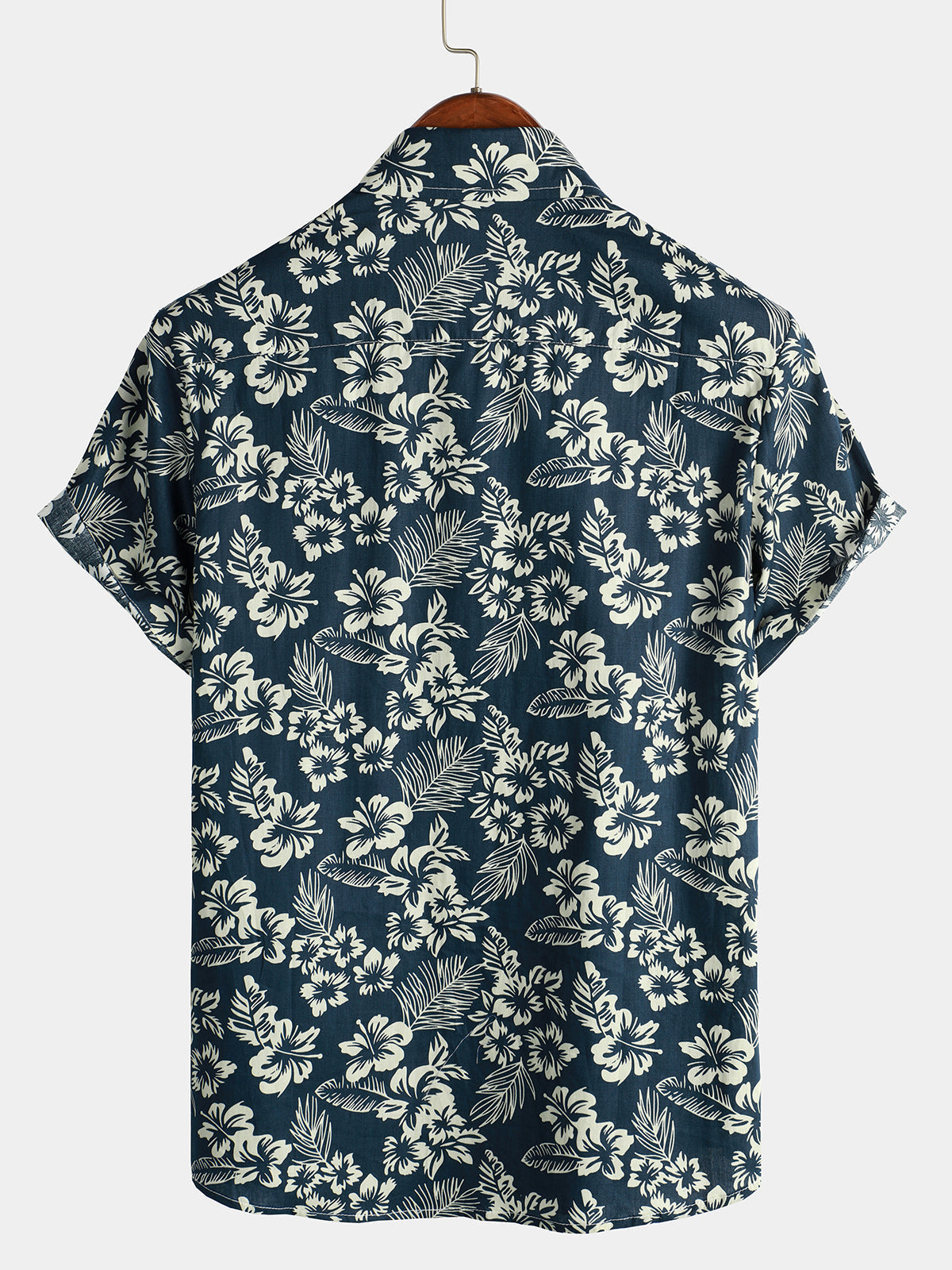Van Beeck Amsterdam®| Katoenen Hawaii Overhemd met Korte Mouwen