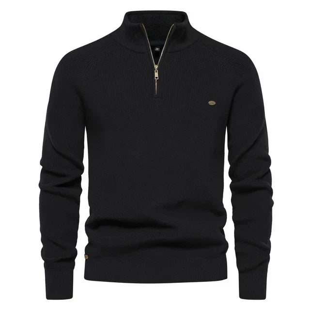 Van Beeck Amsterdam® | Gebreide Zip-Up Trui