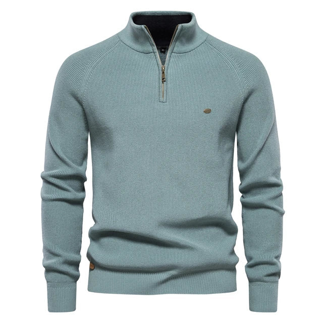 Van Beeck Amsterdam® | Gebreide Zip-Up Trui