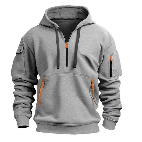 Van Beeck Amsterdam® | Stijlvolle Hoodie met ritszakken