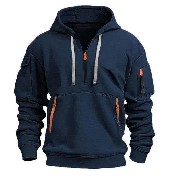 Van Beeck Amsterdam® | Stijlvolle Hoodie met ritszakken