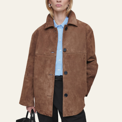 Van Beeck Amsterdam® | Collared Suede Jacket