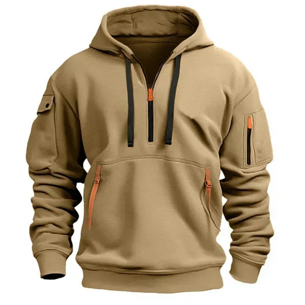 Van Beeck Amsterdam® | Stijlvolle Hoodie met ritszakken