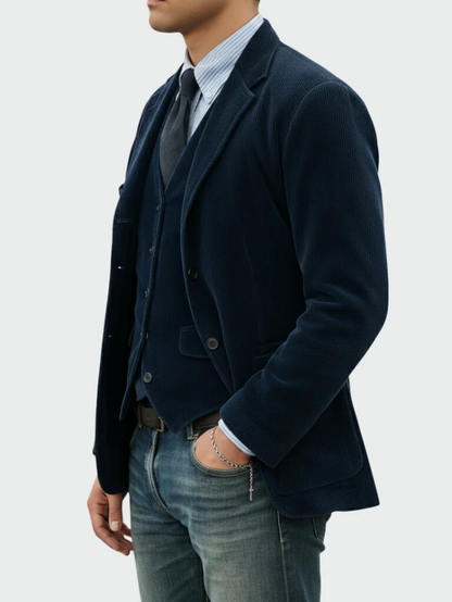 Van Beeck Amsterdam® | 2-DELIGE PAK: BLAZER EN VEST