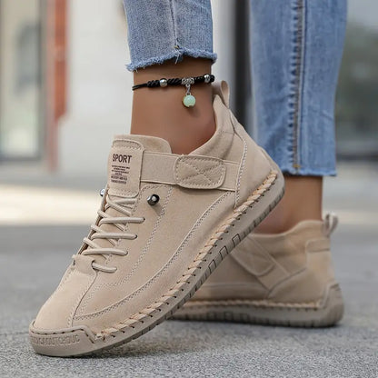 Van Beeck Amsterdam® | Comfortabele Sneakers met Brede Neus | Licht & Comfortabel