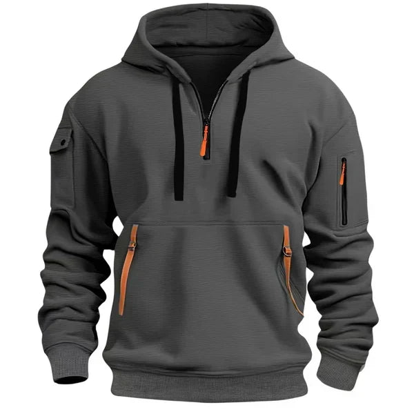 Van Beeck Amsterdam® | Stijlvolle Hoodie met ritszakken