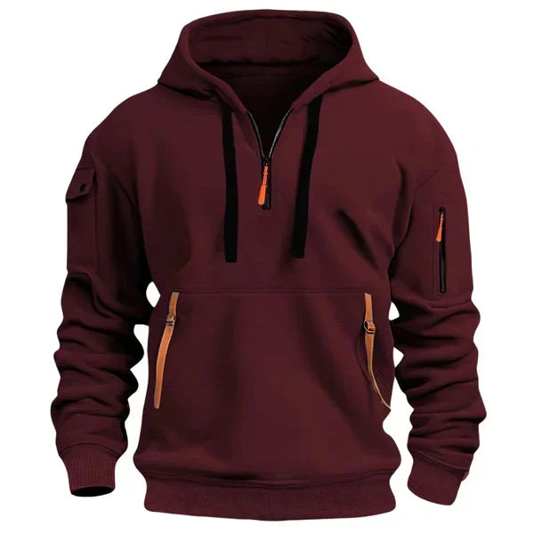 Van Beeck Amsterdam® | Stijlvolle Hoodie met ritszakken