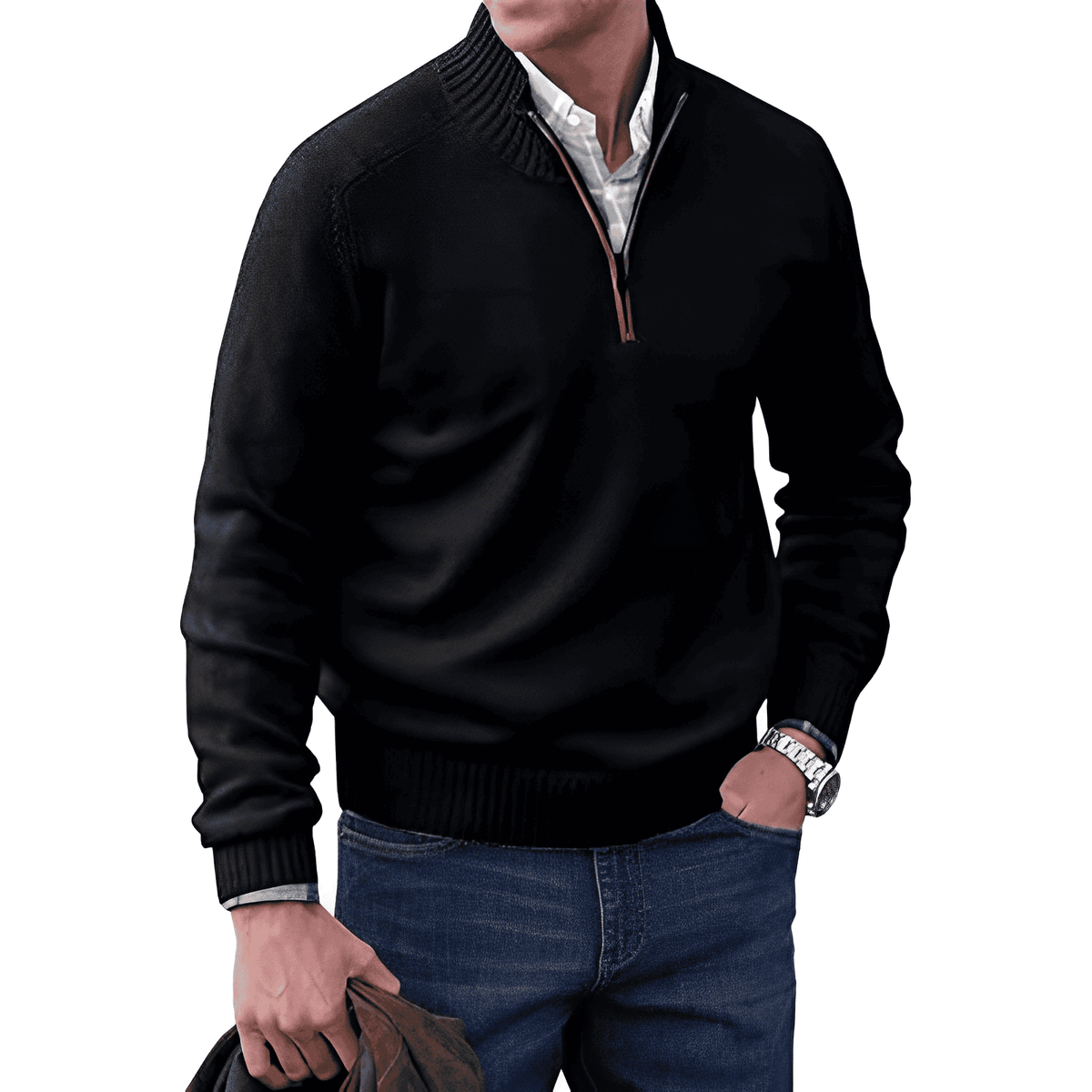 Van Beeck Amsterdam® | Moderne Zip Trui