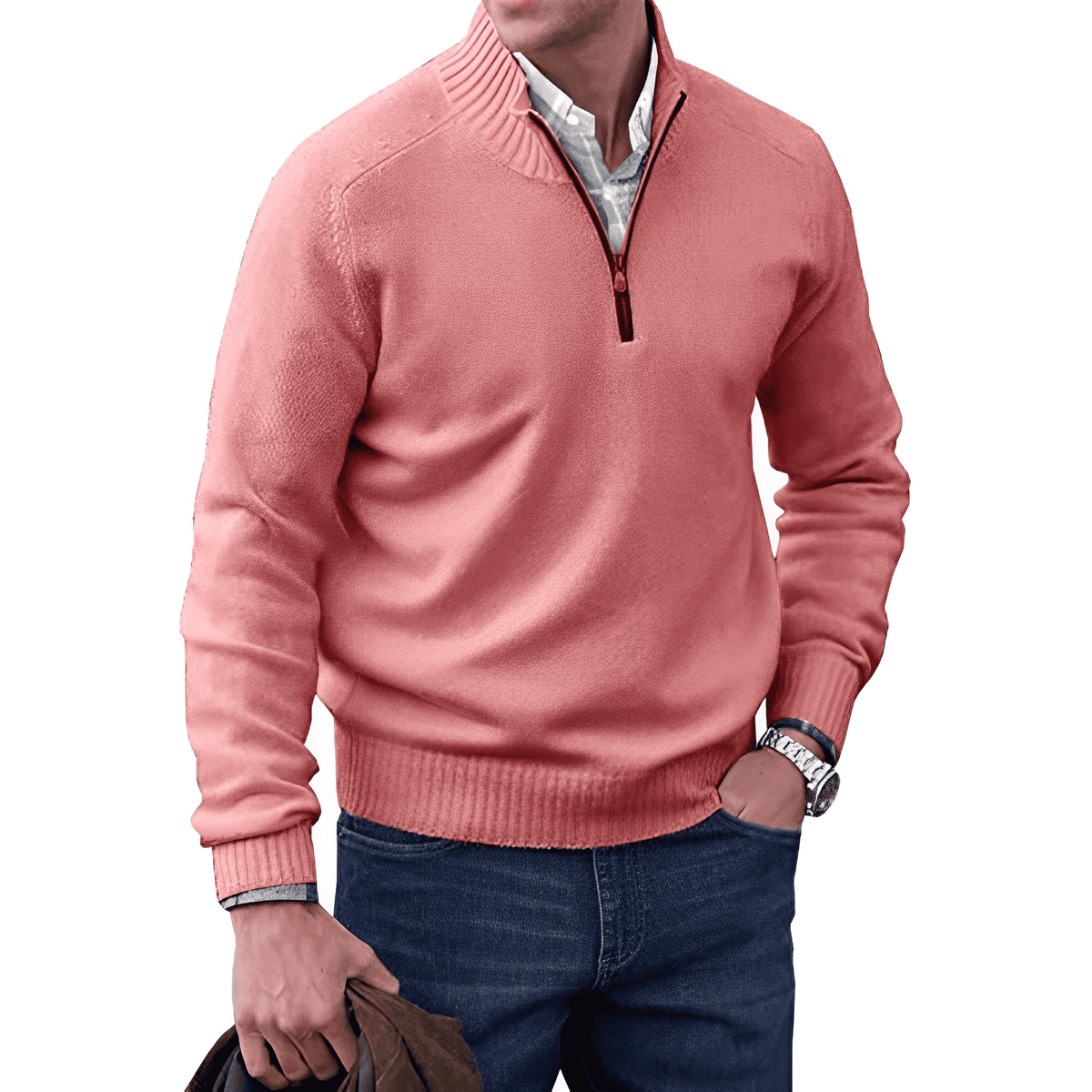 Van Beeck Amsterdam® | Moderne Zip Trui