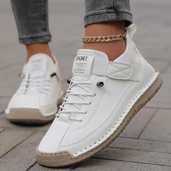 Van Beeck Amsterdam® | Comfortabele Sneakers met Brede Neus | Licht & Comfortabel