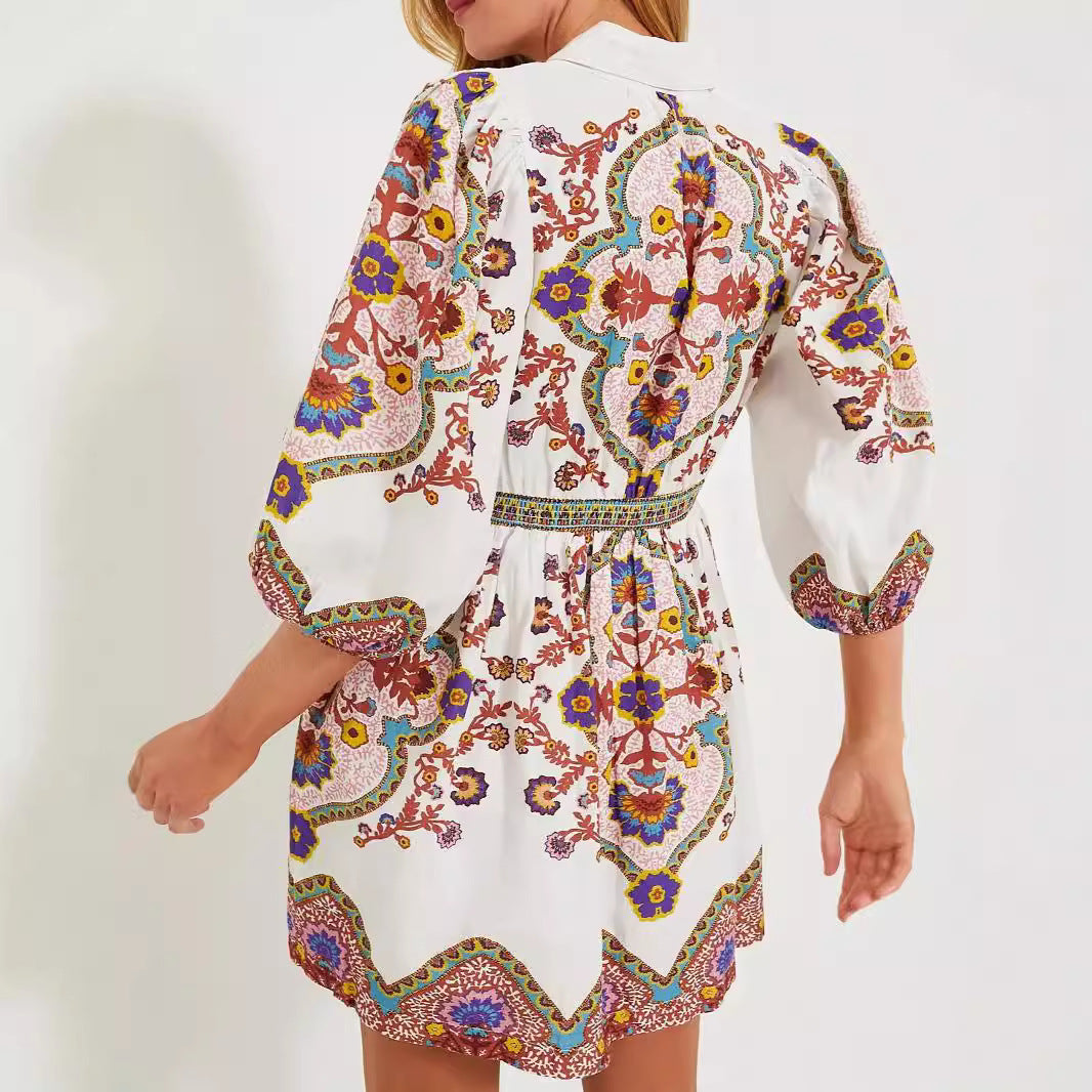 Van Aelen Amsterdam®| Elegante jurk met verfijnde patronen