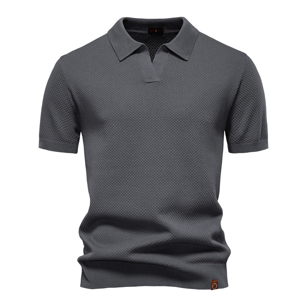 Van Beeck Amsterdam® | Elegante polo met korte mouwen