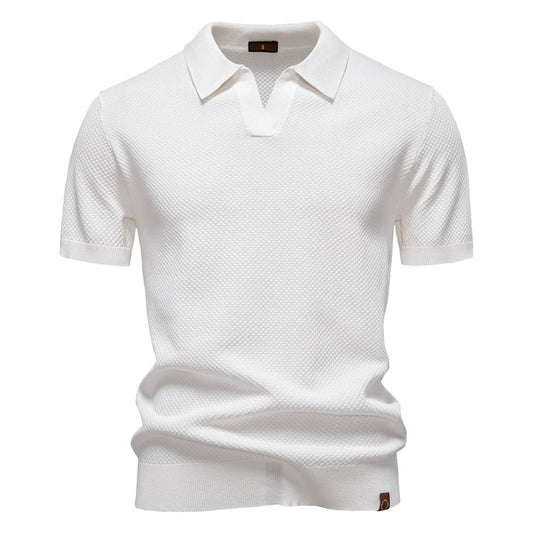 Van Beeck Amsterdam® | Elegante polo met korte mouwen