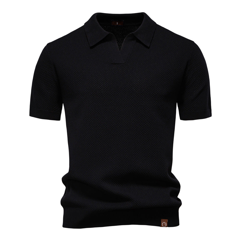 Van Beeck Amsterdam® | Elegante polo met korte mouwen