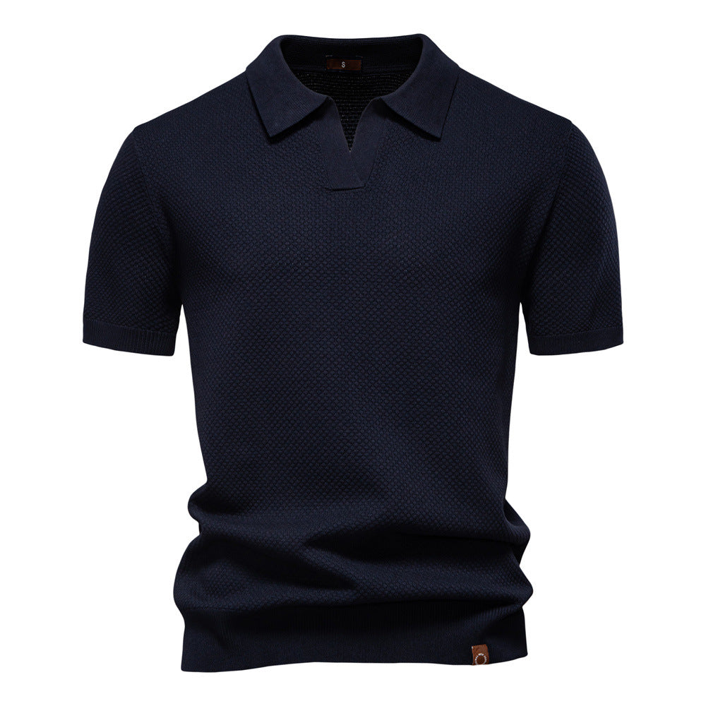 Van Beeck Amsterdam® | Elegante polo met korte mouwen