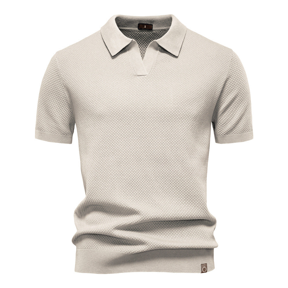 Van Beeck Amsterdam® | Elegante polo met korte mouwen