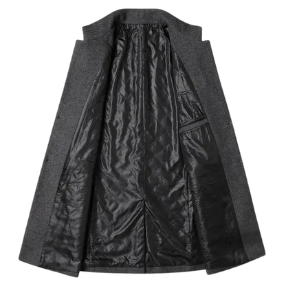 Van Beeck Amsterdam® | Kasjmier-wollen heren trenchcoat
