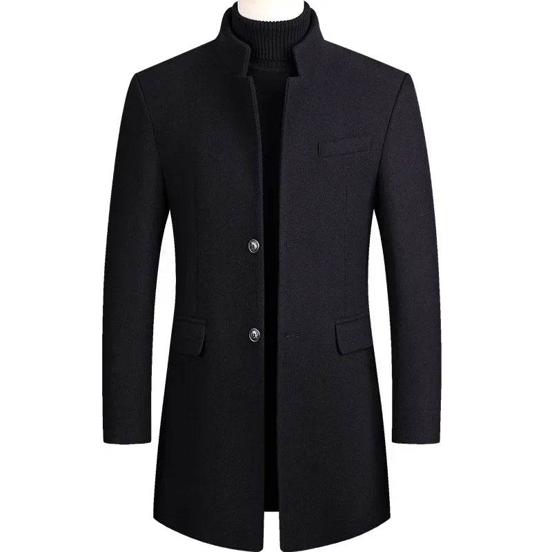 Van Beeck Amsterdam® | Kasjmier-wollen heren trenchcoat