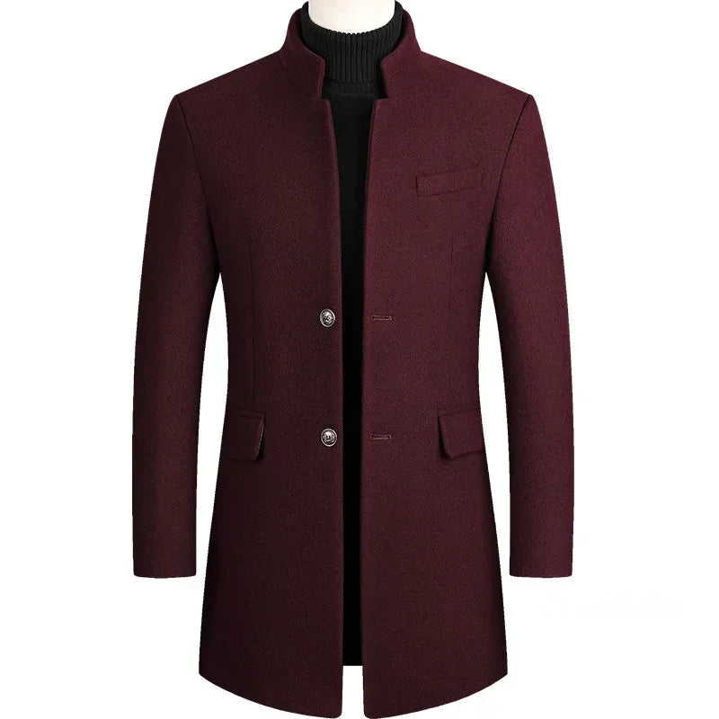 Van Beeck Amsterdam® | Kasjmier-wollen heren trenchcoat