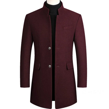 Van Beeck Amsterdam® | Kasjmier-wollen heren trenchcoat