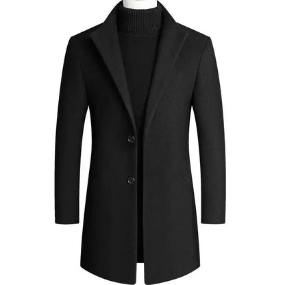 Van Beeck Amsterdam® | Kasjmier-wollen heren trenchcoat