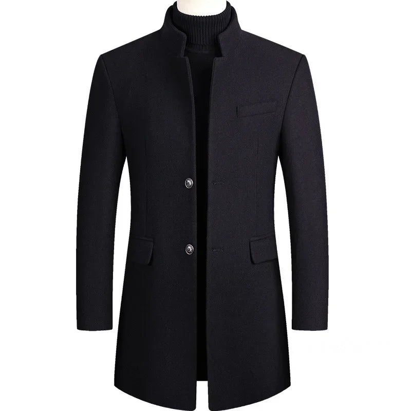 Van Beeck Amsterdam® | Kasjmier-wollen heren trenchcoat