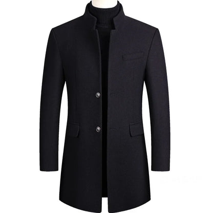 Van Beeck Amsterdam® | Kasjmier-wollen heren trenchcoat