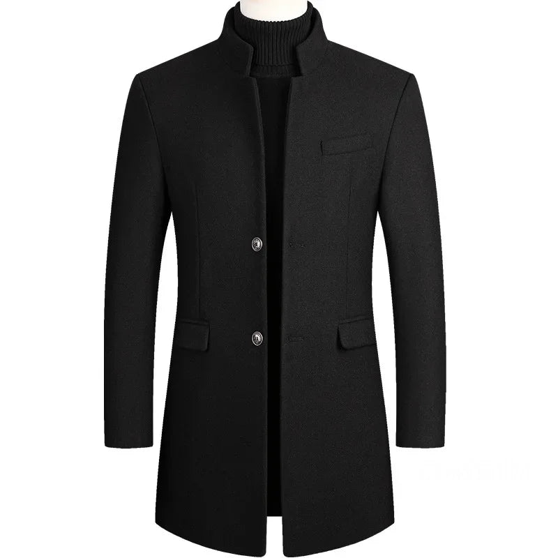 Van Beeck Amsterdam® | Kasjmier-wollen heren trenchcoat
