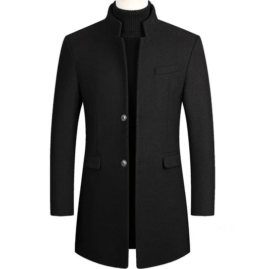 Van Beeck Amsterdam® | Kasjmier-wollen heren trenchcoat