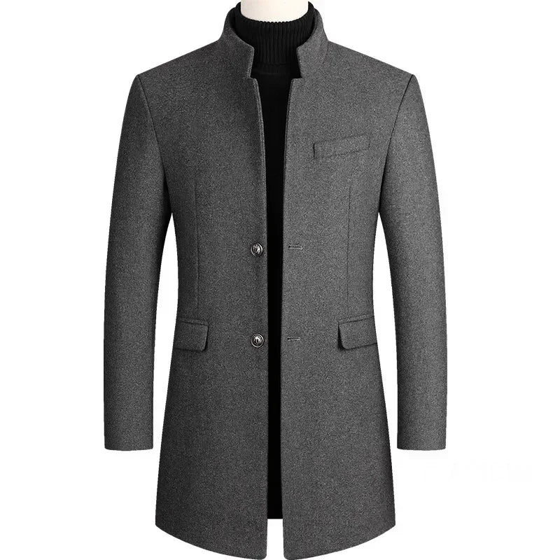 Van Beeck Amsterdam® | Kasjmier-wollen heren trenchcoat