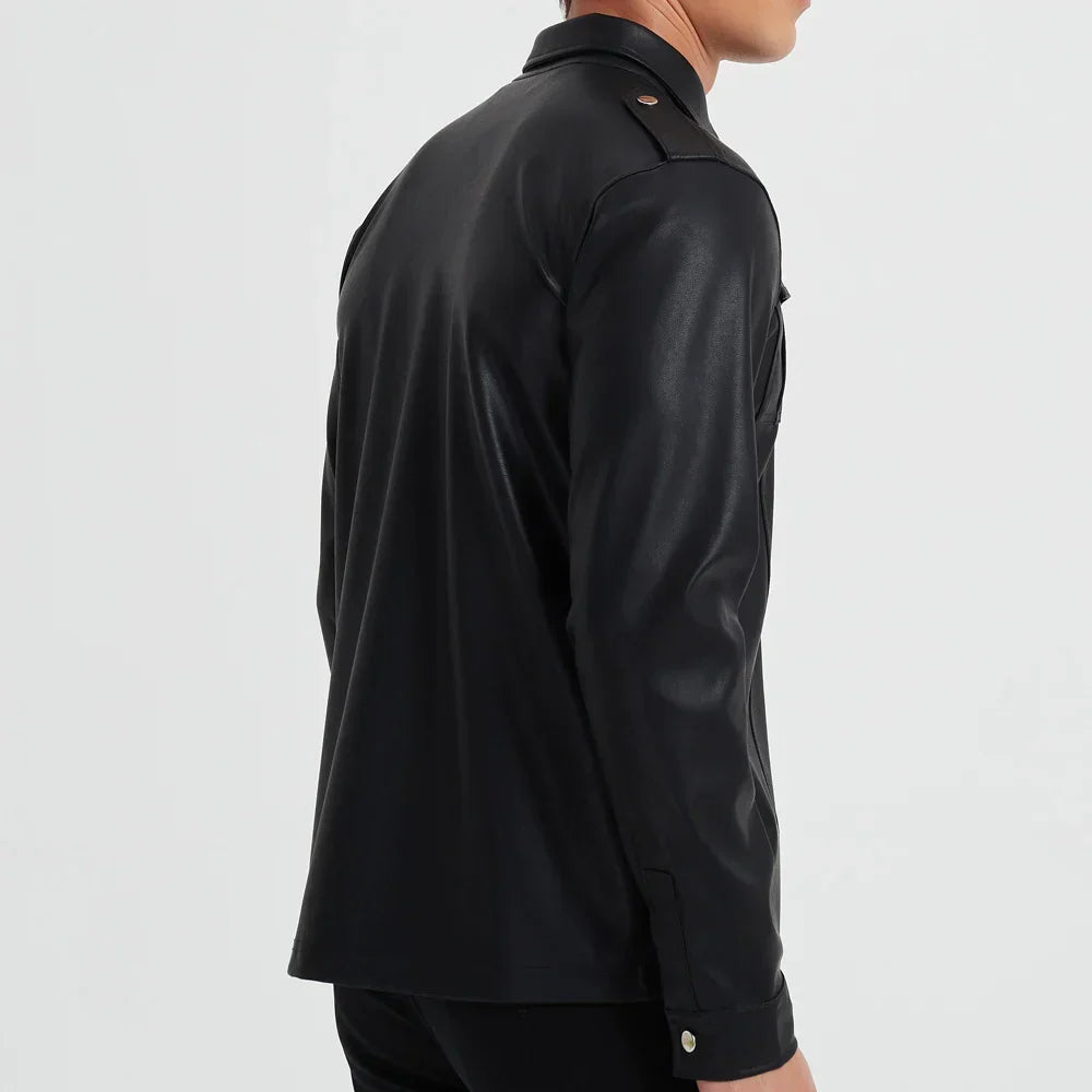 Van Beeck Amsterdam® | Kunstlederen Long Sleeve