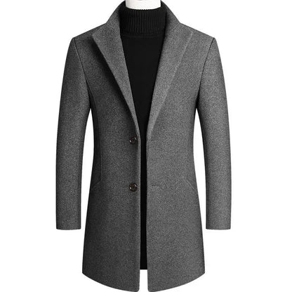 Van Beeck Amsterdam® | Kasjmier-wollen heren trenchcoat