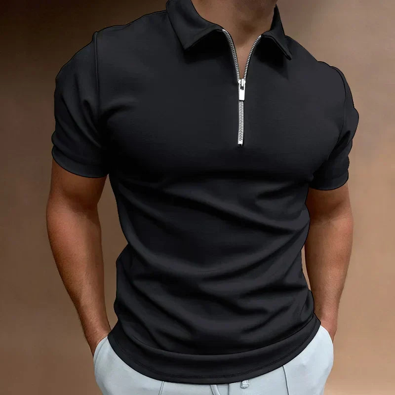 Van Beeck Amsterdam® | Klassieke Rits Polo Shirt
