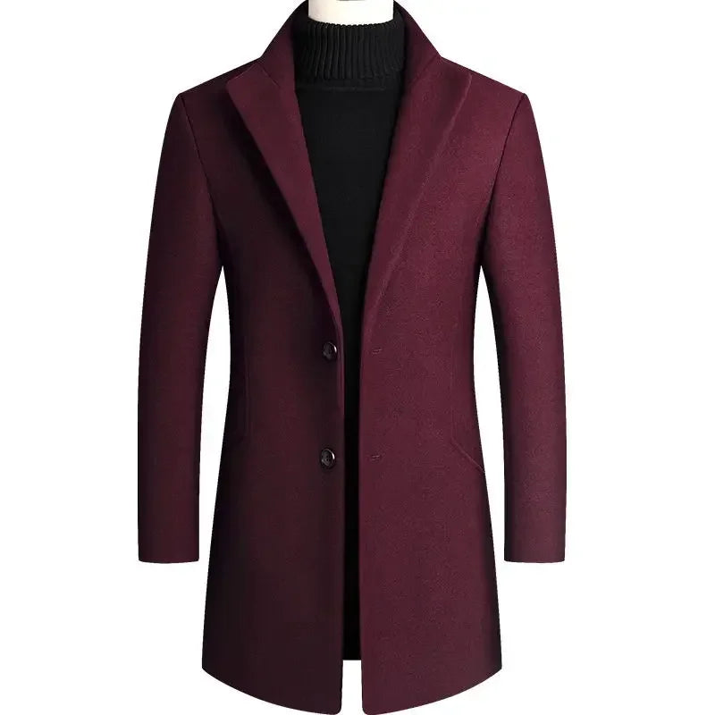 Van Beeck Amsterdam® | Kasjmier-wollen heren trenchcoat
