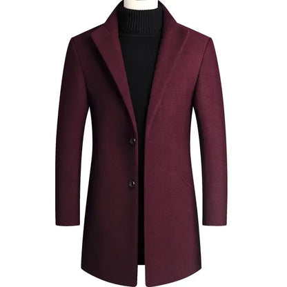 Van Beeck Amsterdam® | Kasjmier-wollen heren trenchcoat