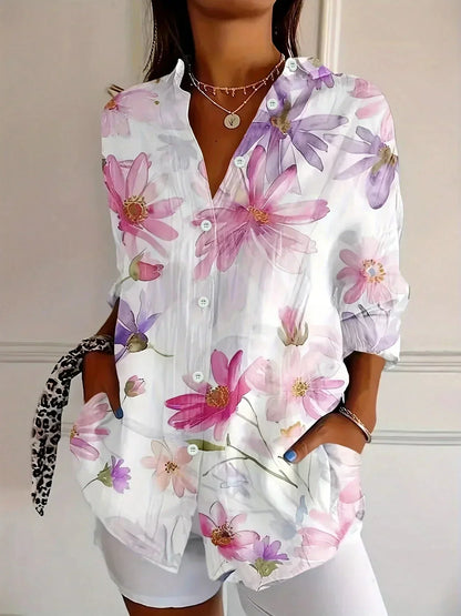 Van Aelen Amsterdam®| Kleurrijke blouse met speelse print