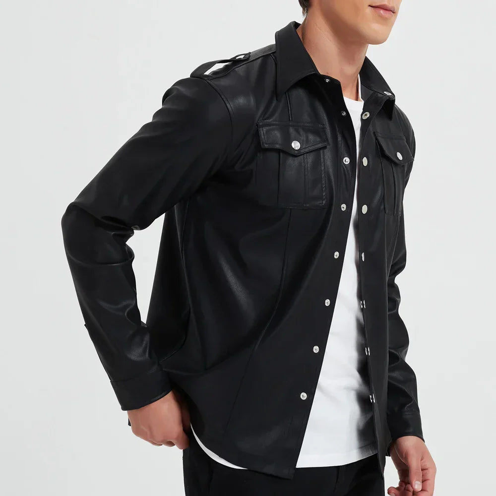 Van Beeck Amsterdam® | Kunstlederen Long Sleeve