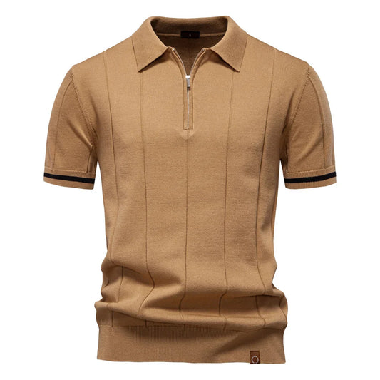 Van Beeck Amsterdam® | Zomerse Polo met Rits