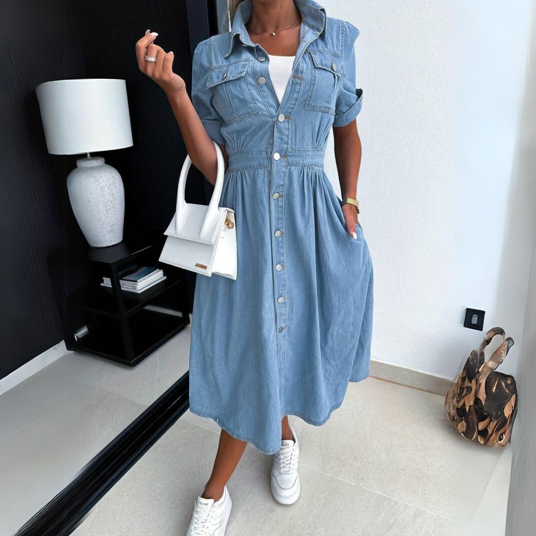Van Beeck Amsterdam® | Casual Denim Jurk